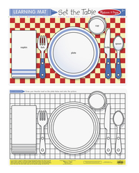 Image for Melissa & Doug Set the Table Color-A-Mat from SSIB2BStore