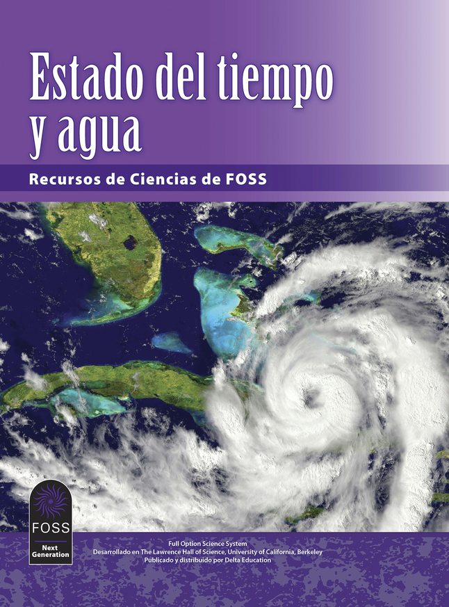 FOSS Next Generation Weather and Water Science Resources Student Book, Spanish Edition, Item Number 1602395