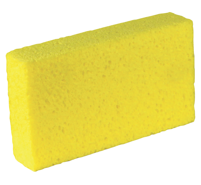 yellow cleaning sponge