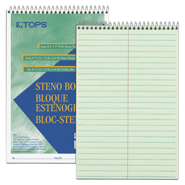 Steno Pads, Steno Notebooks, Item Number 1603006