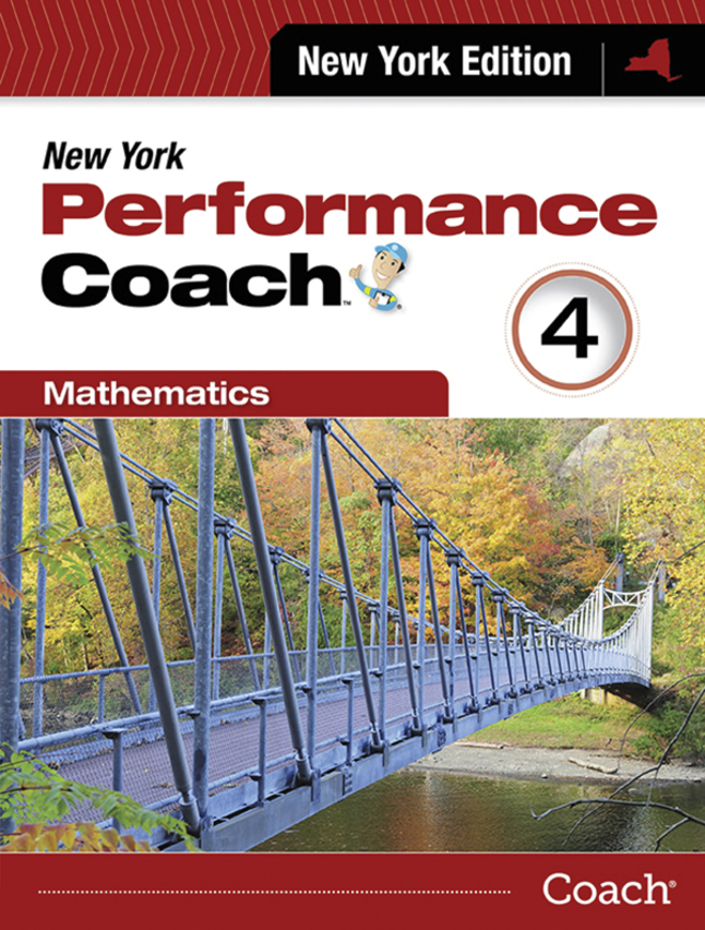 New York Performance Coach, Math, Student Edition, Grade 4, Item Number 1605983
