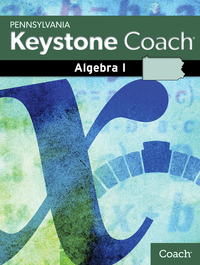 Image for Pennsylvania Keystone Coach, Algebra I, Student Edition from School Specialty