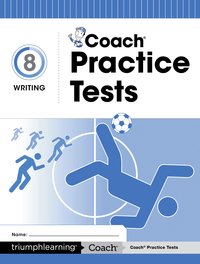 Image for Coach Practice Tests, Writing, Grade 8 from School Specialty
