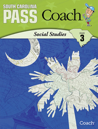 Image for South Carolina PASS Coach, Social Studies, Student Edition, Grade 3 from School Specialty