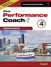 Image for Illinois Performance Coach, Math, Student Edition, Grade 4 from School Specialty