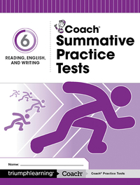 Image for Coach Summative Practice Tests, Reading, English, and Writing, Grade 6 from School Specialty