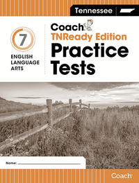 Image for Tennesse Coach Practice Tests, TNREADY Edition, ELA, Grade 7 from School Specialty
