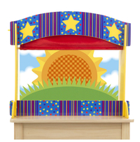 Melissa & Doug Colorful Wooden Tabletop Puppet Theater, Item Number 1609276