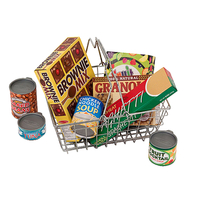 Melissa & Doug Let's Play House Grocery Basket, 9 Pieces Item Number 2023856