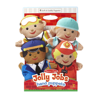 Melissa & Doug Jolly Jobs Hand Puppets, Set of 4 Item Number 2023864