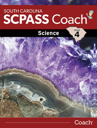 South Carolina SC PASS Coach, Science, Student Edition, Grade 4, Item Number 1611955