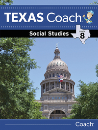 Image for Texas Coach, Social Studies, Student Edition, Grade 8 from School Specialty
