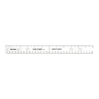 Image for Safe-T Ruler 12" Clear from SSIB2BStore