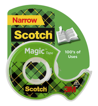Scotch 810 Magic Tape in Dispenser, 3/4 x 650 Inches, Matte Clear, Quantity of 8, Item Number 2091315
