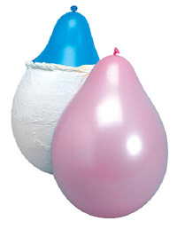 透明橡胶圆气球，9英寸，各色，每包144个，品号200099