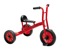Red tricycle.