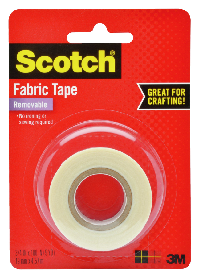 removable double sided tape for fabric