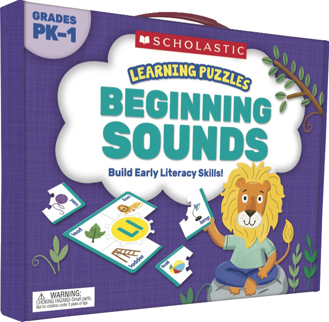 Scholastic Learning Puzzles: Beginning Sounds, Grades PreK-1, Item Number 2002269