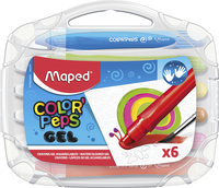 Maped Color'Peps Retractable Gel Watercolor Crayons, Assorted Colors, Set of 6 Item Number 2002356