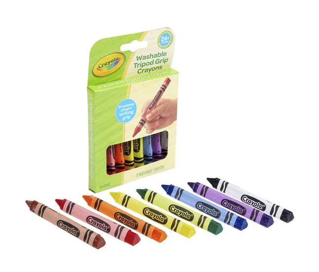 Crayola My First Washable Tripod Grip Crayons Assorted Colors