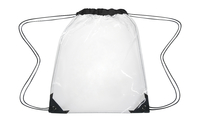 Drawstring Sports Backpack, Clear, Item Number 2002620
