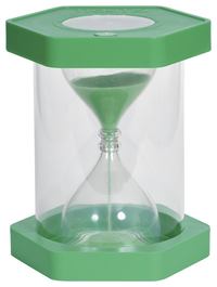 Learning Advantage Giant ClearView Sand Timer, 1 Minute, Green, Item Number 2002674