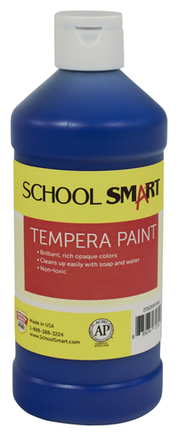 School Smart Tempera Paint, Pint, Blue Item Number 2002699