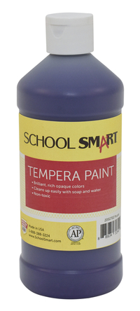 School Smart Tempera Paint, Pint, Purple Item Number 2002702