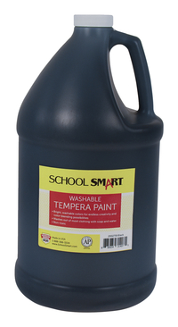 School Smart Washable Tempera Paint, Gallon, Black Item Number 2002759