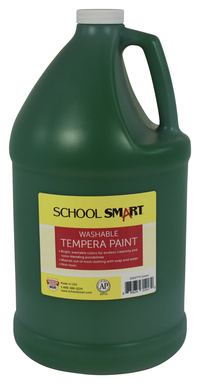 School Smart Washable Tempera Paint, Gallon, Green Item Number 2002770