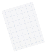 Pacon Paper Grid Roll with 1 inch Grid Rule White 34-1/2 in x 200 ft 