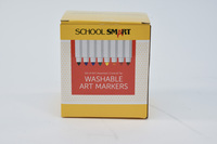 School Smart Washable Art Markers, Conical Tip, Assorted Colors, Set of 64 Item Number 2002987
