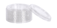 Crystalware Portion Cup Lids, 3.25 to 5 oz, Clear, Pack of 100, Item Number 2003907
