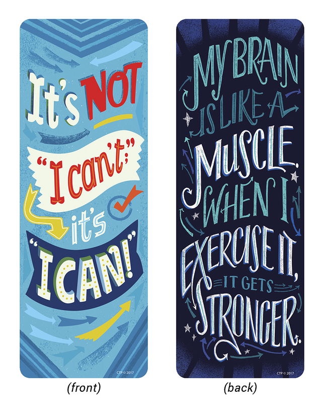Creative Teaching Press What's Your Mindset Motivational Bookmarks, Pack of 30, Item Number 2003435