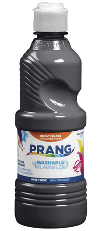 Prang Ready-to-Use Washable Tempera Paint, Pint, Black Item Number 2004247