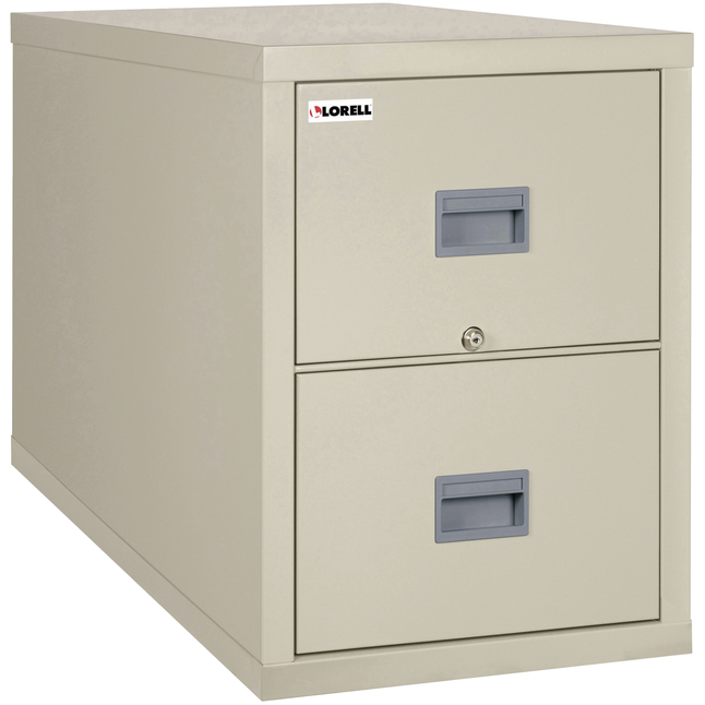 Lorell White Vertical Fireproof File 2Drawer, 173/4 x 3111/