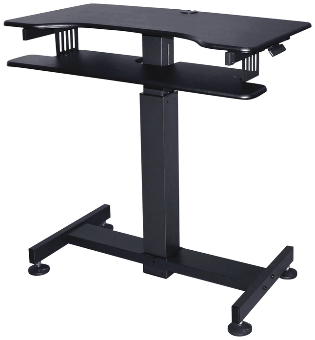 Lorell Mobile Standing Desk, Black, Item Number 2005678