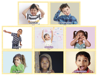 Mojo Education Range of Emotions Children's Puzzle Set, 8 Puzzles Item Number 2006026