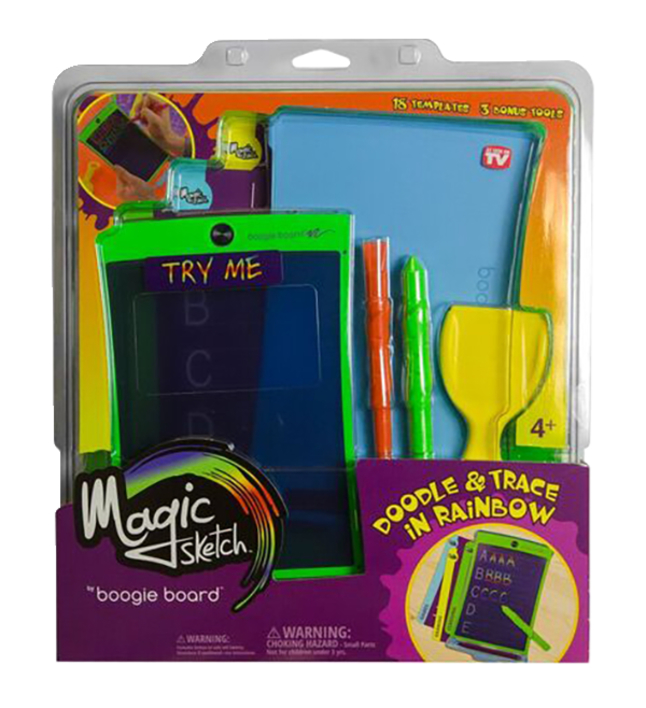 Boogie Board New Writing Drawing Tracing Flash Cards : Clear View Tablet with Kids Stylus Pen for Learning to Draw Write Letters Sketch Play Trace 