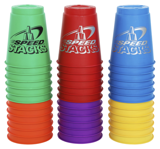 Speed Stacks 12 Pack Stacks Cups Medium Sports Quick Stacking Cups Speed Training Game Toy 