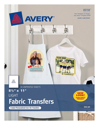 Avery T-Shirt Transfers, Item Number 2007004