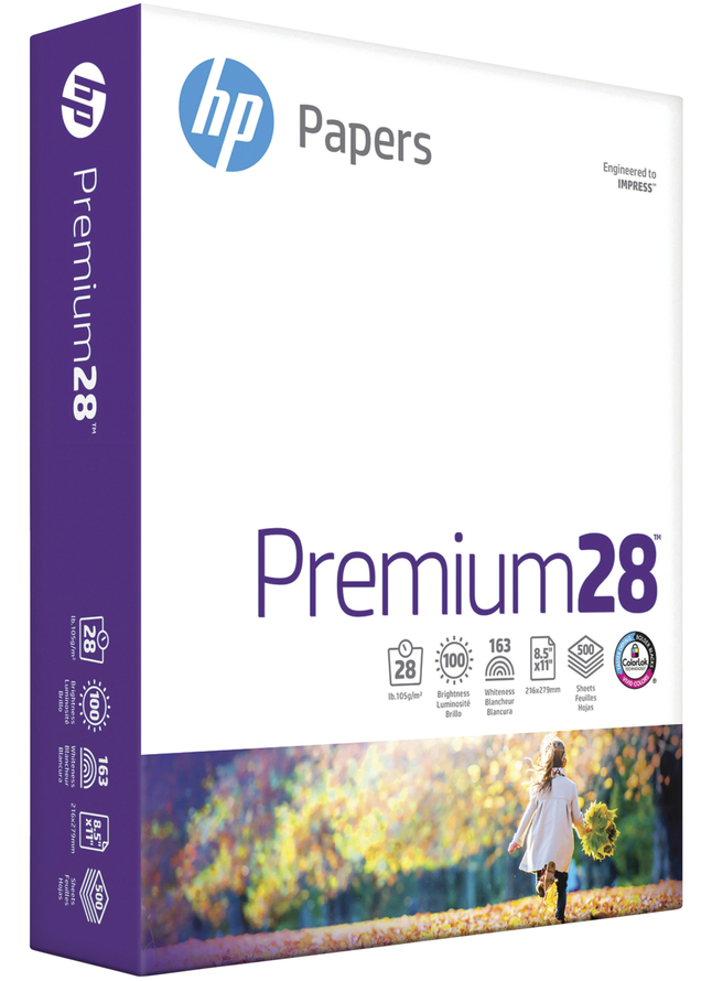 8.5 x 11 All In One Printing Copy Paper 96 Bright Letter 22lb HP Printer Paper 207010C 10 Pack / 5,000 Sheets