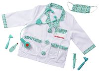 Melissa & Doug Doctor Role Play Costume Set, 7 Pieces Item Number 2009566