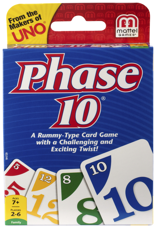 PHASE 10 RUMMY TYPE CARD GAME 
