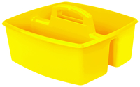 Image for Storex Large Caddy, 13 x 11 x 6-3/8 Inches, Yellow, Pack of 6 from School Specialty