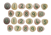 Image for Jumbo Number Pebbles, 22 Pebbles, 2-1/2 to 3 Inches) from School Specialty