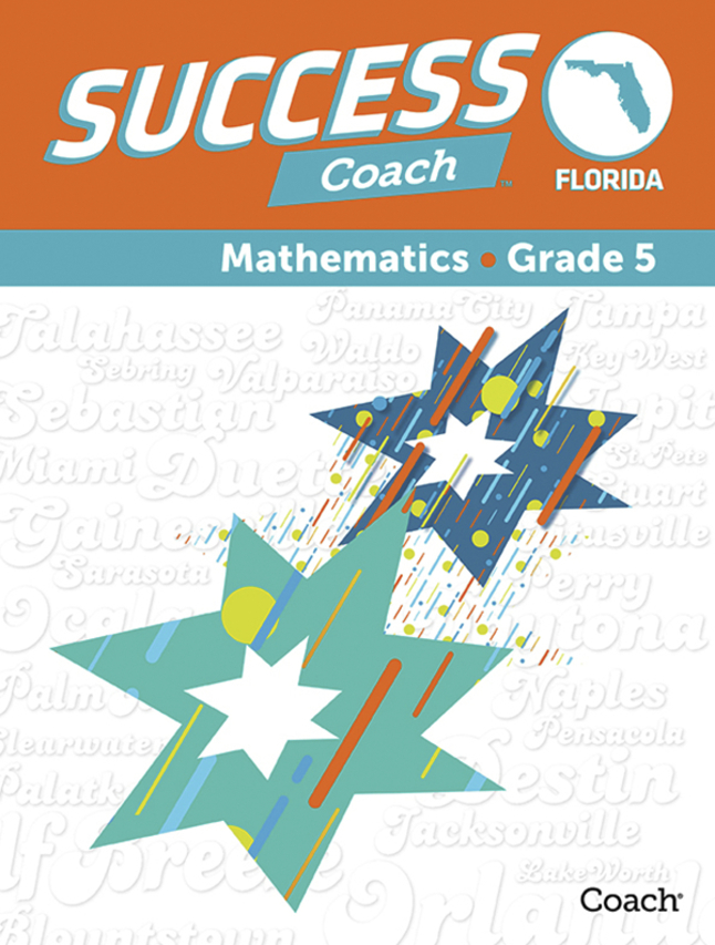 Image for Florida Success Coach Math Student Edition, Grade 5 from School Specialty