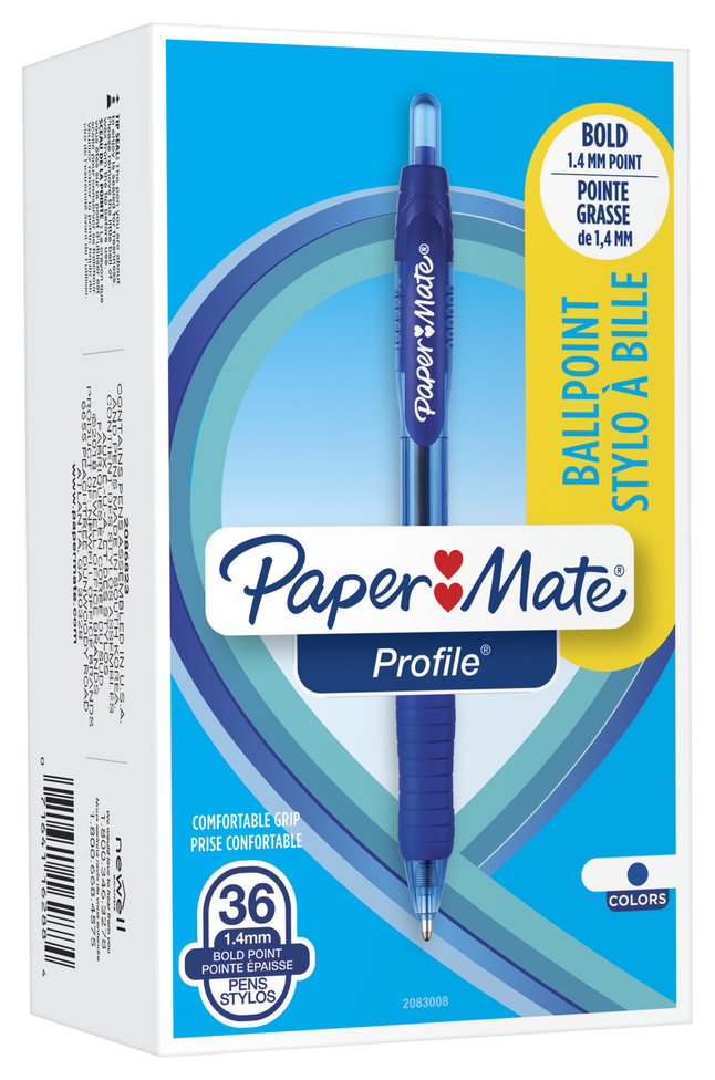 PAPER MATE STANDARD BLUE INK MEDIUM POINT BALLPOINT PEN REFILL-NEW OLD STOCK. 