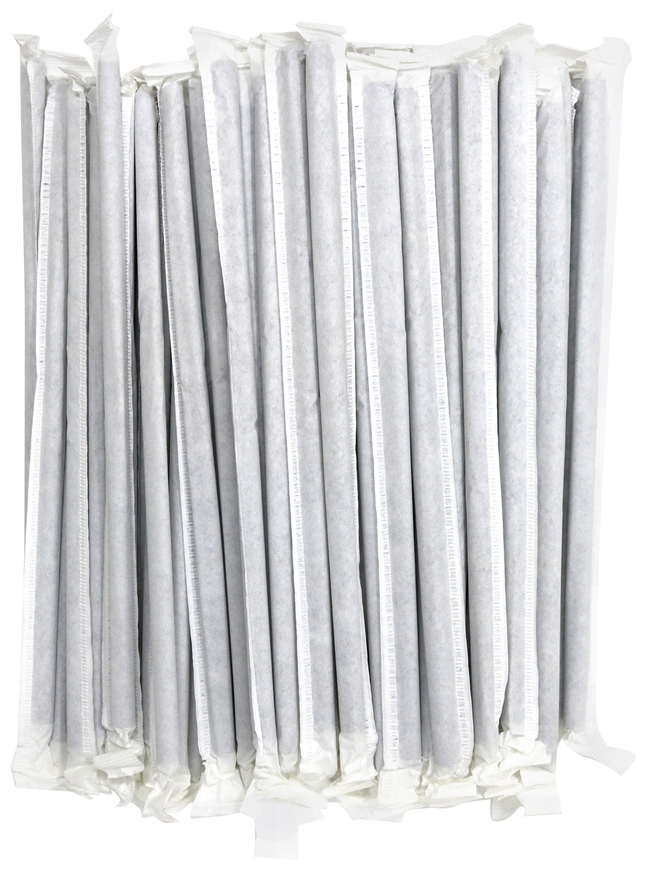 Sip N'Joy Paper Straws, Black, Wrapped, 7-3/4 in, Pack of 400, Item Number 2013727