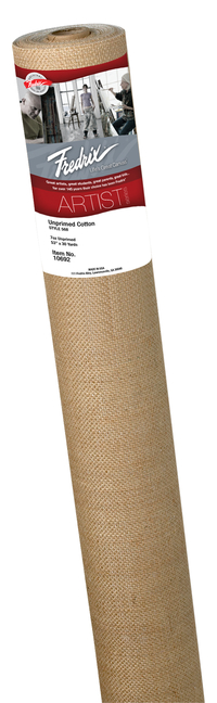 Fredrix Artist Series Unprimed Cotton Canvas Roll, 568 Style, 53 Inches x 30 Yards Item Number, 2105193